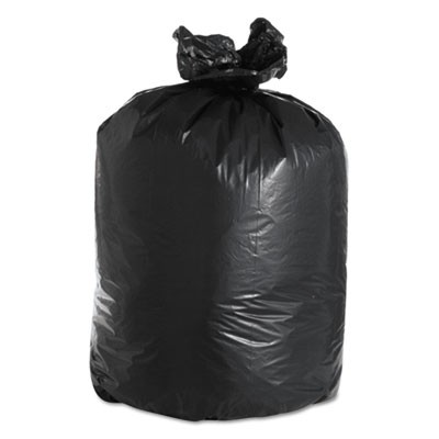 Unisan X7658WKKR02 Uncategorized Recycled Low-density Polyethylene Can Liners, 60 Gal, 1.8 Mil, 38" X 58", Black, (x7658wkkr02) (bwk5 BWK526 00749507981275