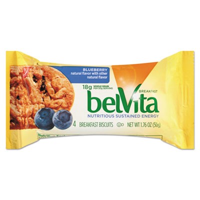 Nabisco 00 44000 02909 00 Uncategorized Belvita Breakfast Biscuits, Blueberry, 1.76 Oz Pack, 8/box (00 44000 02909 00) (cdb02908bx) Pg.459. 00440000290900 CDB02908BX 10044000029088