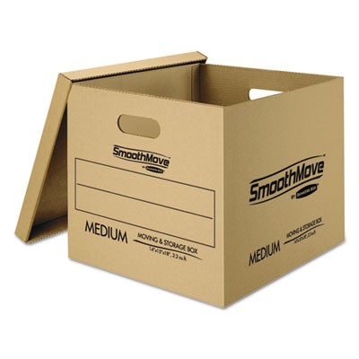 Fellowes 7716401 Shipping & Storage Boxes Smoothmove Classic Moving Box Kit, Small/med FEL7716401 043859683956