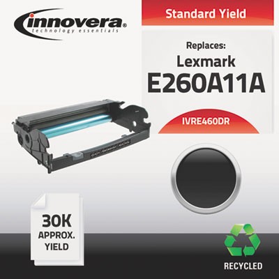 Innovera E460DR Uncategorized Remanufactured Black Drum Unit, Replacement For E260x22g, 30,000 Page-yield (e460dr) (ivre460dr) Pg. IVRE460DR 50686024546042