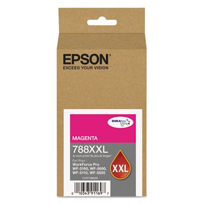 Epson T778XXL320 Uncategorized T788xxl320 (788xxl) Durabrite Ultra Xl Pro High-yield Ink, Magenta (t778xxl320) (epst788xxl320) Pg.1 EPST788XXL320 