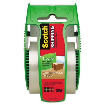 3m 175G Uncategorized Greener Commercial-grade Shipping Packaging Tape On A Refillable Dispenser MMM175G 50051141945748