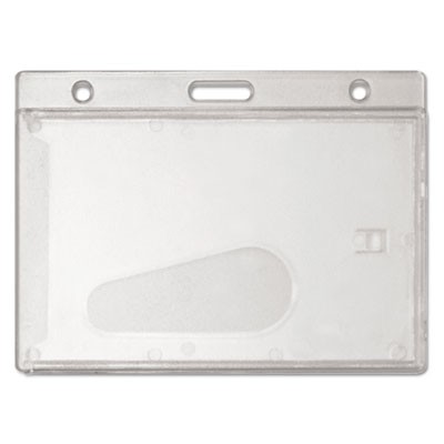 Advantus Corp 76075 Holders & Clips Frosted Horizontal Badge Holder AVT76075 091141760755