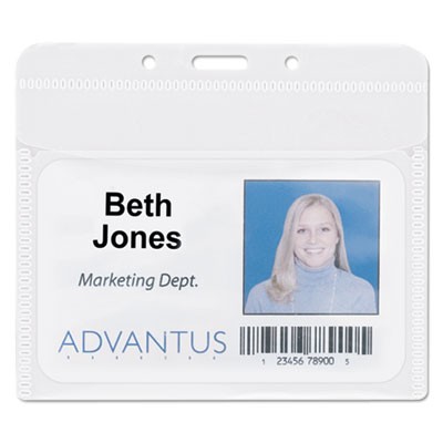 Advantus Corp 75603 Holders & Clips Pvc-free Horizontal Badge Holder AVT75603 045555843917