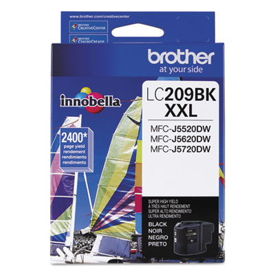 Brother LC209BK Toners & Ink Cartridges Innobella Lc209bk Ink Cartridge BRTLC209BK 012502638629