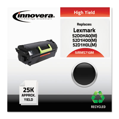 Innovera MS710M Uncategorized Remanufactured Black High-yield Micr Toner, Replacement For Ms710m (52d0ha0), 25 (ivrms710m) Pg.1376 IVRMS710M 50686024017108
