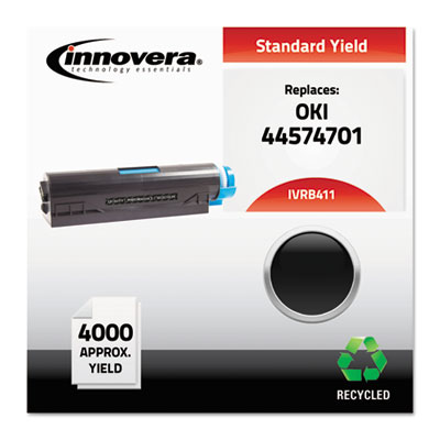 Innovera B411 Uncategorized Remanufactured Black Toner, Replacement For 44574701, 4,000 Page Yield (b411) (ivrb411) Pg.1377. IVRB411 50686024014114