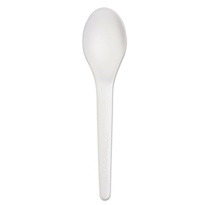 Eco-Products EPS013 Cutlery 6" Spoon - Plantware High-heat Utensils ECOEPS013 644632901825