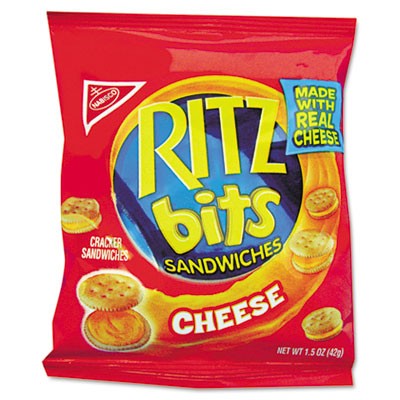 Nabisco KRF06834 Uncategorized Ritz Bits, Cheese, 1.5 Oz Packs, 60/carton (krf06834) (rtz06834) Pg.451. RTZ06834 10019320068345