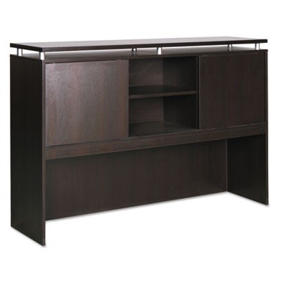 Alera SE267215ES Uncategorized Alera Sedina Series Hutch With Sliding Doors, 72w X 15d X 42.5h, Espresso (se267215es) (alese267215e ALESE267215ES 