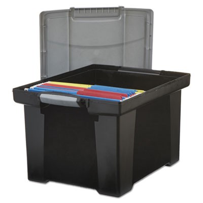 Storex 61543U01C Shipping & Storage Boxes Portable File Tote STX61543U01C 685442615434