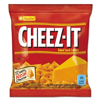 Keebler KEE12226 Uncategorized Cheez-it Crackers, 1.5 Oz Bag, Reduced Fat, 60/carton (kee12226) (keb122264) Pg.451. KEB122264 10024100122261