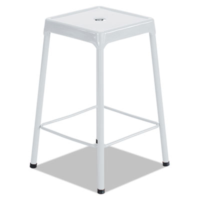 Safco 6606WH Uncategorized Bar-height Steel Stool, Backless, Supports Up To 250 Lb, 29" Seat Height, White (6606wh) (saf6606wh) SAF6606WH 10073555660699