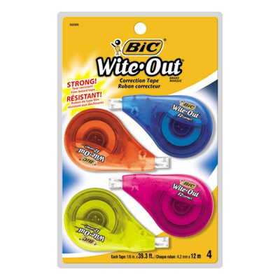Bic WOTAPP418 Correction Tapes Correction Tape BICWOTAPP418 070330534285