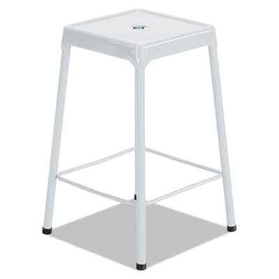 Safco 6605WH Uncategorized Counter-height Steel Stool, Backless, Supports Up To 250 Lb, 25" Seat Height, Wh (6605wh) (saf6605wh SAF6605WH 10073555660590