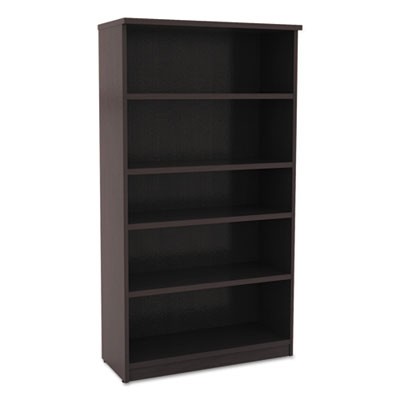Alera VA636632ES Uncategorized Alera Valencia Series Bookcase, Five-shelf, 31.75w X 14d X 64.75h, Espresso (va636632es) (aleva63663 ALEVA636632ES 
