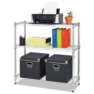 Alera SW833614SR Uncategorized Residential Wire Shelving, Three-shelf, 36w X 14d X 36h, Silver (sw833614sr) (alesw833614sr) Pg.297. ALESW833614SR 