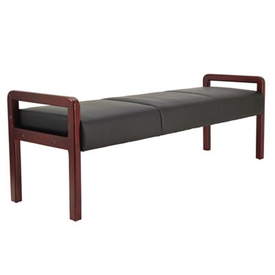 Alera RL2419M Uncategorized Alera Reception Lounge Wl Series Three-seat Bench, 65.75" X 22.25" X 22.88", Bla (rl2419m) (alerl241 ALERL2419M 
