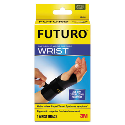 3m MCO20060 Uncategorized Energizing Wrist Support, Small/medium, Fits Right Wrists 5.5" To 6.75", Black, (mco20060) (mmm48400 MMM48400ENCT 50051131200604