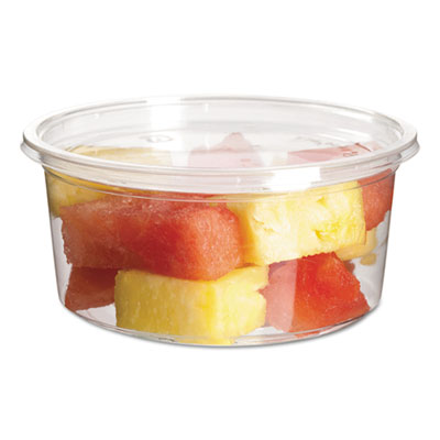 Eco-Products EPRDP12 Uncategorized Round Deli Containers, 12 Oz, 4.63" Diameter X 2.13" H, Clear, Plastic, 500/cart (eprdp12) (ecoeprdp ECOEPRDP12 