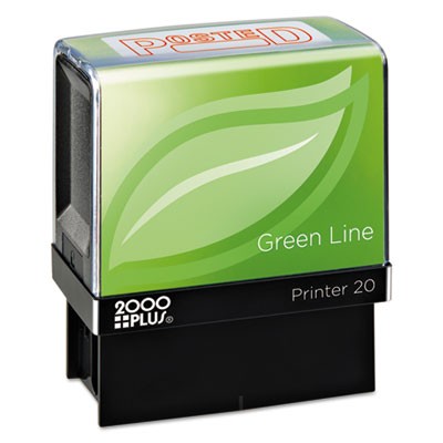 Consolidated Stamp 098371 Uncategorized Green Line Message Stamp, Posted, 1.5 X 0.56, Red (098371) (cos098371) COS098371 20039956983710