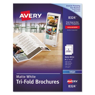 Avery Dennison 08324 Uncategorized Inkjet Brochures AVE8324 072782083243
