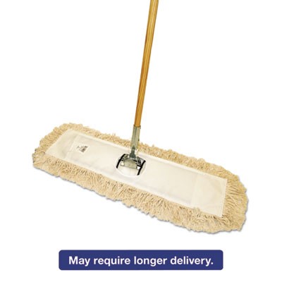 Unisan M365C Uncategorized Cotton Dry Mopping Kit, 36 X 5 Natural Cotton Head, 60" Natural Wood Handle (m365c) (bwkm365c) BWKM365C 10749507981432