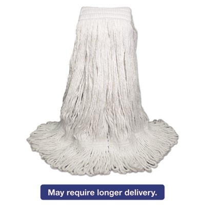 Unisan 524R Uncategorized Mop Head, Pro Loop Web/tailband, Premium Saddleback Head, Rayon, 24 Oz., White, (524r) (bwk524r) BWK524R 10749507982385