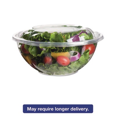 Eco-Products EPSB24 Uncategorized Renewable And Compostable Salad Bowls With Lids, 24 Oz, Clear, Plastic, 50/pack, (epsb24) (ecoepsb24 ECOEPSB24 00644632901986