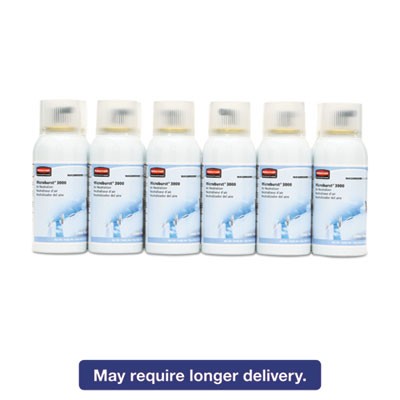 Rubbermaid FG4012551 Air Fresheners & Sanitizers 3000 Dispenser Refill Linen Fresh Air Spray RCP4012551 10763905012550