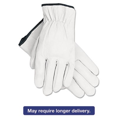Memphis Gloves 3601L Uncategorized Grain Goatskin Driver Gloves, Gunn Cut, Straight Thumb, Large, White, 12 Pairs (3601l) (mpg3601l) MPG3601L 30451433601301