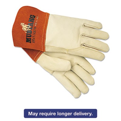 Memphis Gloves 4950L Uncategorized Mustang Leather Mig/tig Welding Work Gloves, Ansi Level 2 Heat Resistance, Gunn (4950l) (mpg4950l) MPG4950L 10451434950305