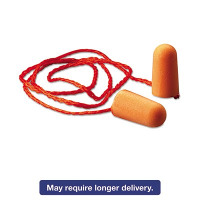 3m 1110 Uncategorized Foam Earplugs, Corded, 29 Db Nrr, One Size Fits Most, Orange Bullet Plugs, 100/b (1110) (mmm1110) MMM1110 50051138290097