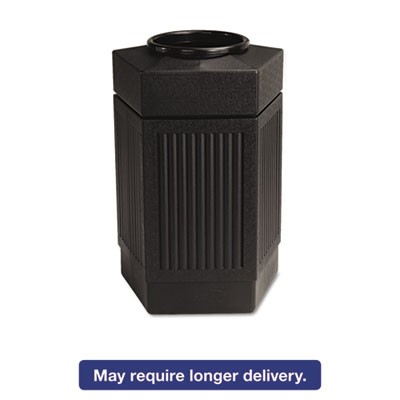 Safco 9485BL Wastebaskets & Trash Cans Indoor/outdoor Pentagon Shape Receptacle SAF9485BL 073555977325