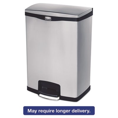 Rubbermaid 1901999 Wastebaskets & Trash Cans Slim Jim Metal 24g End Step Can RCP1901999 086876224689