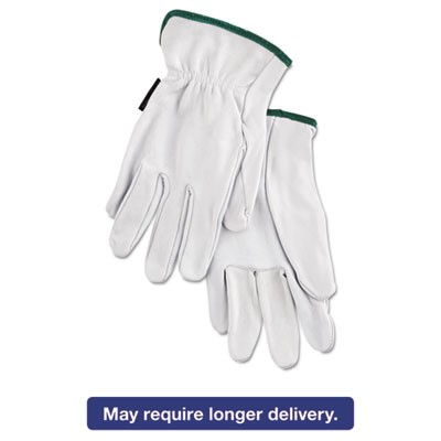 Memphis Gloves 3601M Uncategorized Grain Goatskin Driver Gloves, Gunn Cut, Straight Thumb, Medium, White, 12 Pairs (3601m) (mpg3601m) MPG3601M 10451433601239