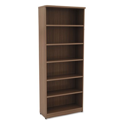 Alera VA638232WA Uncategorized Alera Valencia Series Bookcase, Six-shelf, 31.75w X 14d X 80.25h, Modern Walnut (va638232wa) (aleva6 ALEVA638232WA 