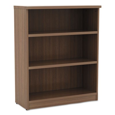 Alera VA634432WA Uncategorized Alera Valencia Series Bookcase, Three-shelf, 31.75w X 14d X 39.38h, Modern Walnu (va634432wa) (aleva ALEVA634432WA 
