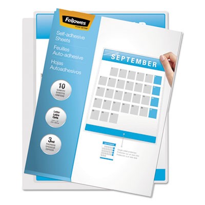 Fellowes 5221502 Lamination Sheets & Cartridges Self Adhesive Laminating Sheets 654322801359