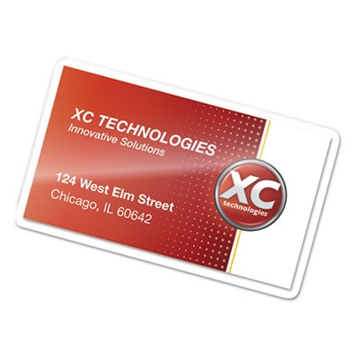 Fellowes 52003 Lamination Sheets & Cartridges Glossy Pouches - Luggage Tag With Loop, 5 Mil, 25 Pack FEL52003 077511520037