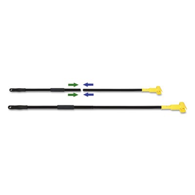 Unisan FF610 Uncategorized Two-piece Metal Handle With Plastic Jaw Head, 1.5" Dia X 59", Black/yellow (ff610) (bwkff610) BWKFF610 10749507981135