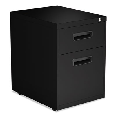 Alera PABFBL Uncategorized File Pedestal, Left Or Right, 2-drawers: Box/file, Legal/letter, Black, 14.96" X (pabfbl) (alepabfbl ALEPABFBL 