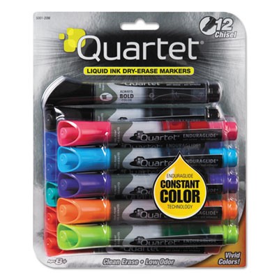 Quartet 500120MA Uncategorized Enduraglide Dry Erase Marker, Broad Chisel Tip, Nine Assorted Colors, 12/set (500120ma) (qrt500120m) QRT500120M 50034138599568