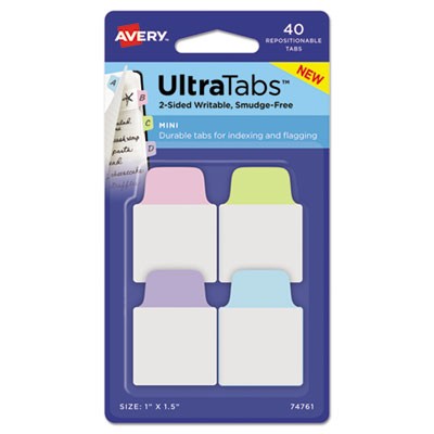 Avery Dennison 74761 Tab Indexes Ultra Tabs File Tab AVE74761 072782747619