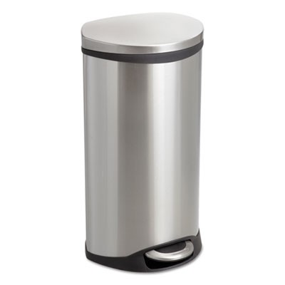 Safco 9902SS Uncategorized Ellipse Hands Free Step-on Receptacle SAF9902SS 10073555990253