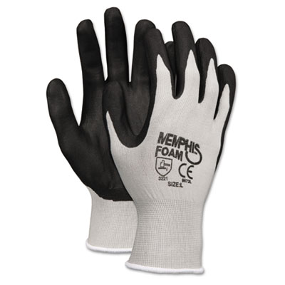 Crews, Inc 9673S Uncategorized Economy Foam Nitrile Gloves, En388: 3221, Small, Black/gray, 12 Pairs (9673s) (crw9673s) Pg.1427. CRW9673S 045143967315