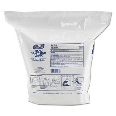 Gojo Industries, Inc 911802 Tissues & Napkins Sanitizing Wipes GOJ911802 073852021646