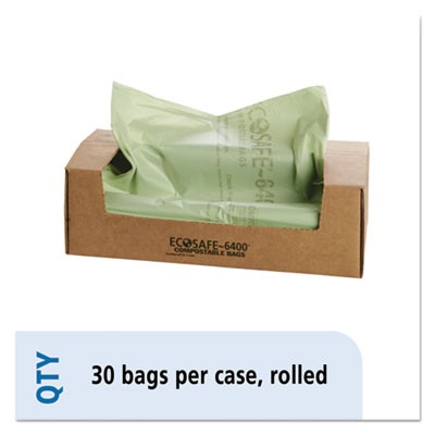 Stout E4860E85 Bags Ecosafe Compostable Trash Bags STOE4860E85 733878701655