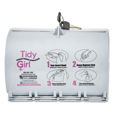 Stout TGUDPV2 Uncategorized Plastic Feminine Hygiene Disposal Bag Dispenser, Gray (tgudpv2) (stotgudpv2) STOTGUDPV2 00733878703260