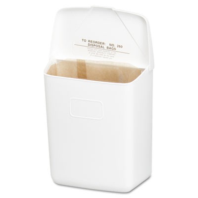 Hospital Specialty 250201W Wastebaskets & Trash Cans Feminine Hygiene Waste Receptacle HOS250201W 075289015991